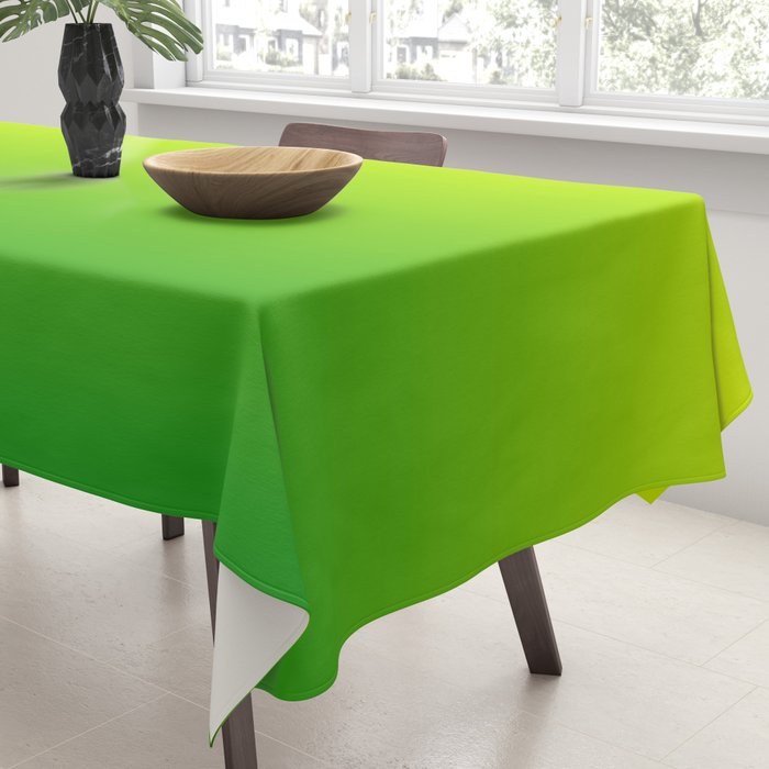 LIME GREEN OMBRE COLOR Tablecloth Gallery Image 3