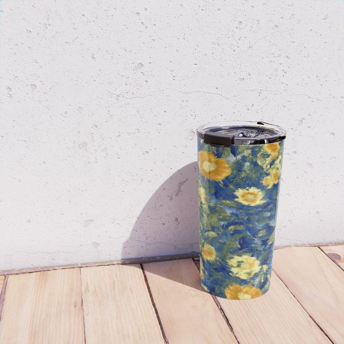 Vincent van Gogh Style Pattern Design Travel Mug Gallery Image 4