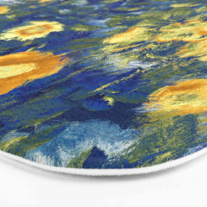 Vincent van Gogh Style Pattern Design Bath Mat Gallery Image 3