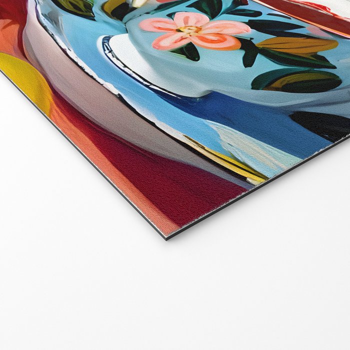 Earl Brown Tea Time, Tea Cups Supper High Tea, Slow Living Eclectic Whimsical Maximalist, Lemons Food Coffee Welcome Mat Gallery Image 2