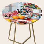 Earl Brown Tea Time, Tea Cups Supper High Tea, Slow Living Eclectic Whimsical Maximalist, Lemons Food Coffee Side Table Gallery Image 2