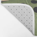Abstract Art Tropical Leaves 101 Bath Mat Gallery Image 2