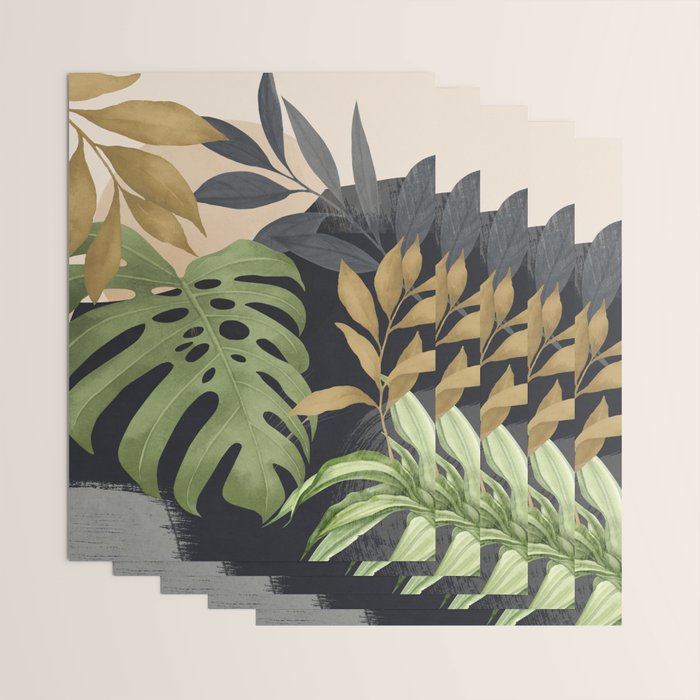 Abstract Art Tropical Leaves 101 Wrapping Paper Gallery Image 3