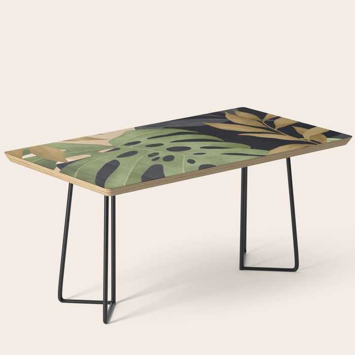 Abstract Art Tropical Leaves 101 Coffee Table Gallery Image 1