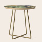 Abstract Art Tropical Leaves 101 Side Table Gallery Image 1