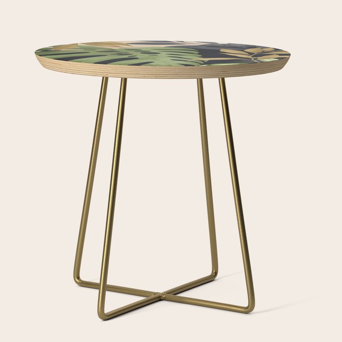 Abstract Art Tropical Leaves 101 Side Table Gallery Image 1