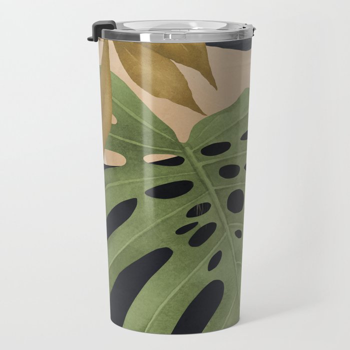Abstract Art Tropical Leaves 101 Travel Mug Gallery Image 3