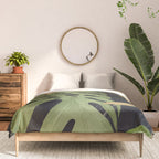 Abstract Art Tropical Leaves 101 Comforter Gallery Image 3