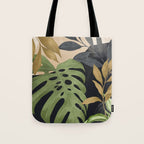 Abstract Art Tropical Leaves 101 Tote Bag Gallery Image 1