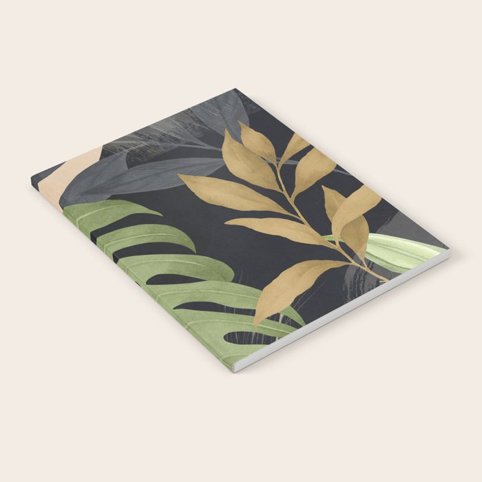 Abstract Art Tropical Leaves 101 Notebook Gallery Image 1