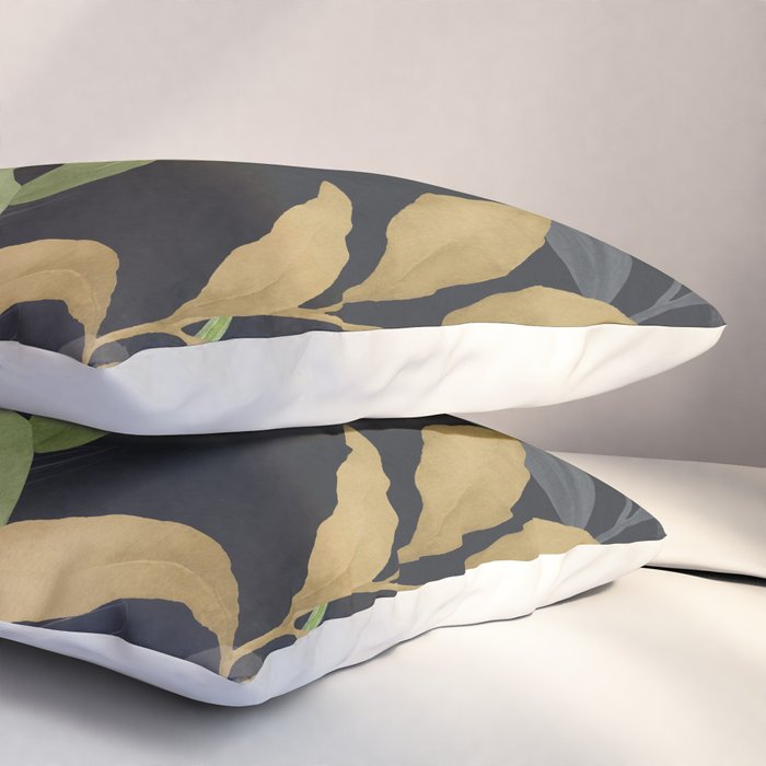 Abstract Art Tropical Leaves 101 Pillow Sham Gallery Image 3