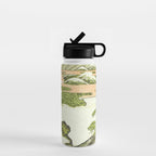View of Mount Fuji at sunrise on New Year's Day by Isoda Koryusai Water Bottle Gallery Image 1