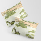 View of Mount Fuji at sunrise on New Year's Day by Isoda Koryusai Pillow Sham Gallery Image 3