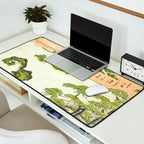View of Mount Fuji at sunrise on New Year's Day by Isoda Koryusai Desk Mat Gallery Image 2