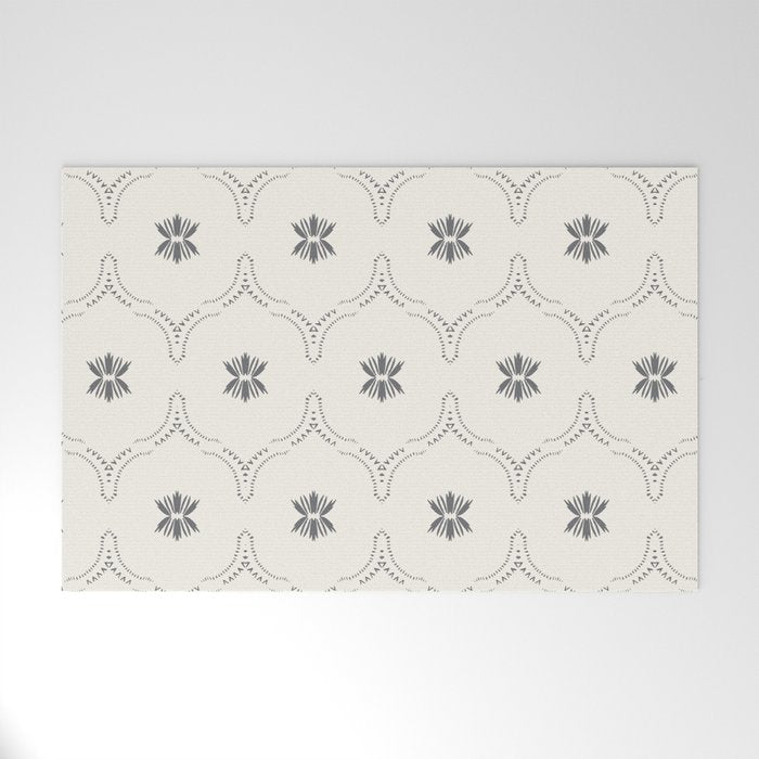 WILDFLOWER JASMIN GREY Welcome Mat Gallery Image 1