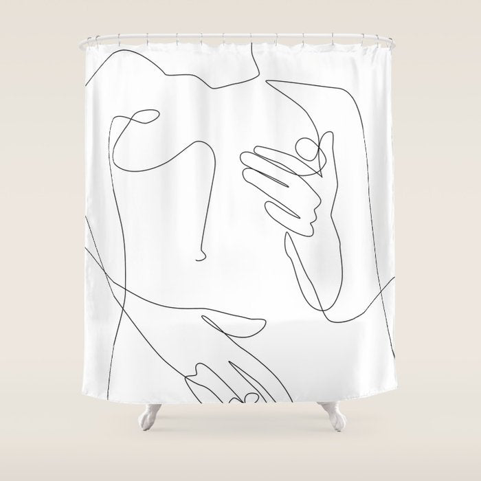 Sensual Erotic Shower Curtain Gallery Image 1