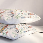 Swedish Folk Art Pillow Sham Gallery Image 3
