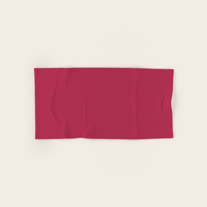 Berry Pink Solid Color Bath Towel Gallery Image 1