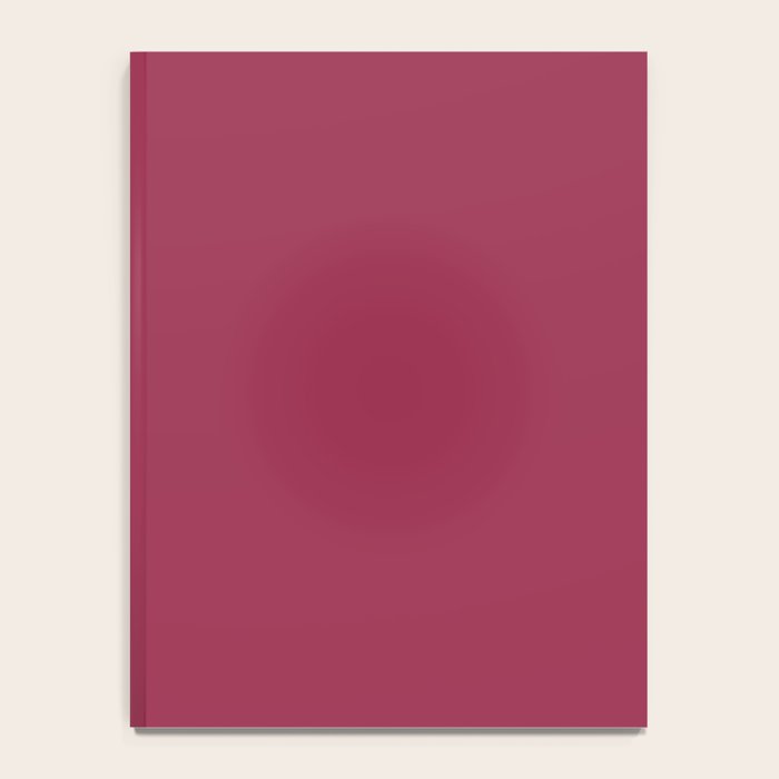 Berry Pink Solid Color Notebook Gallery Image 4