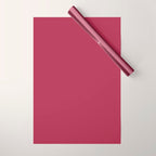 Berry Pink Solid Color Wrapping Paper Gallery Image 1