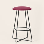 Berry Pink Solid Color Stool Gallery Image 1