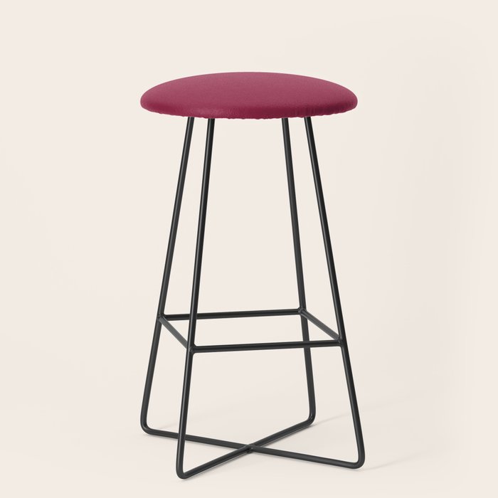 Berry Pink Solid Color Stool Gallery Image 1