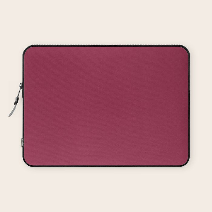 Berry Pink Solid Color Laptop Sleeve Gallery Image 1