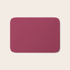 Berry Pink Solid Color Bath Mat Gallery Image 1
