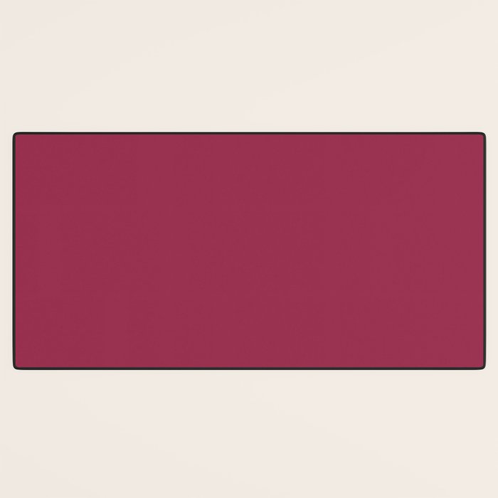 Berry Pink Solid Color Desk Mat Gallery Image 3
