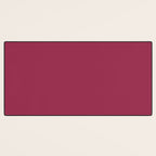 Berry Pink Solid Color Desk Mat Gallery Image 3