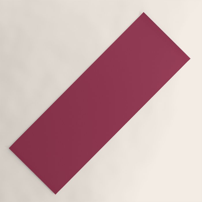 Berry Pink Solid Color Yoga Mat Gallery Image 1