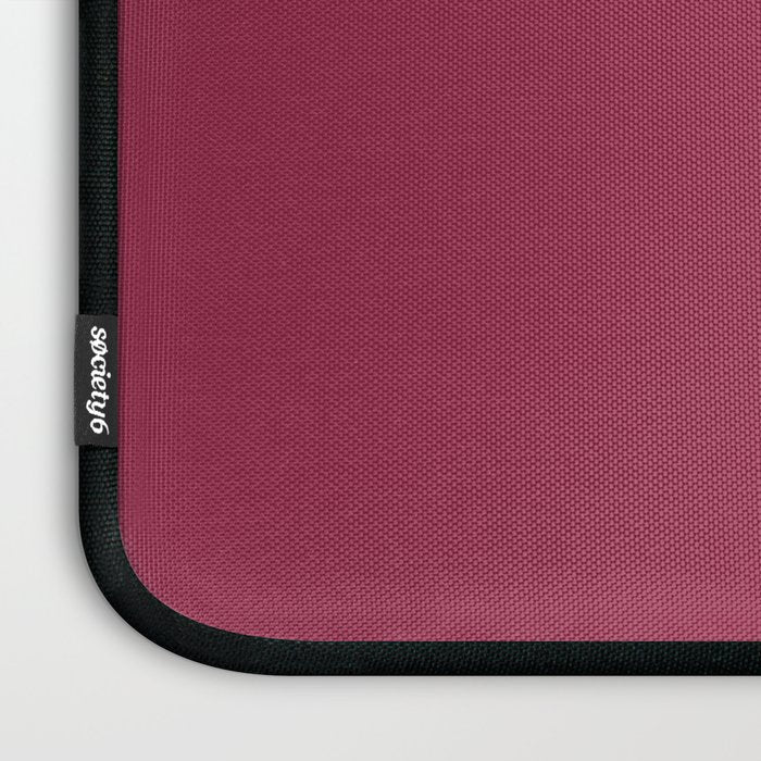 Berry Pink Solid Color Laptop Sleeve Gallery Image 3