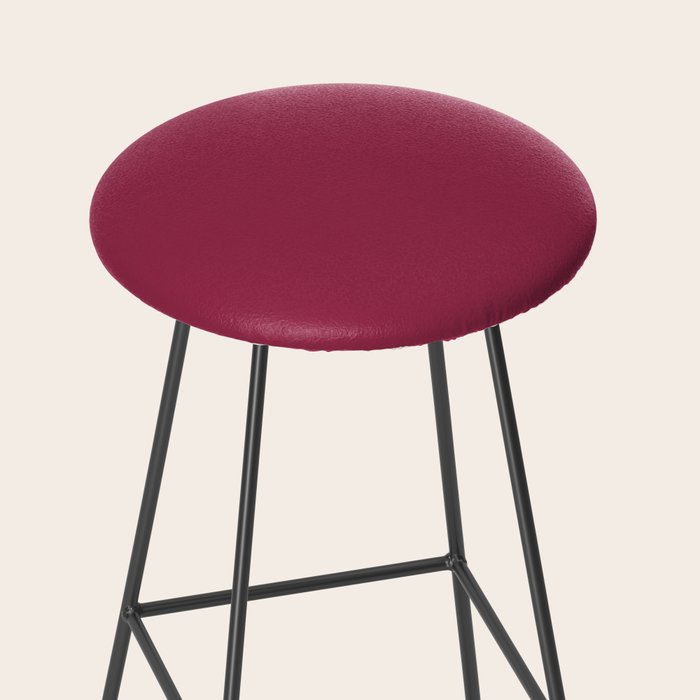 Berry Pink Solid Color Stool Gallery Image 2