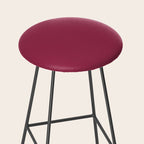 Berry Pink Solid Color Stool Gallery Image 2