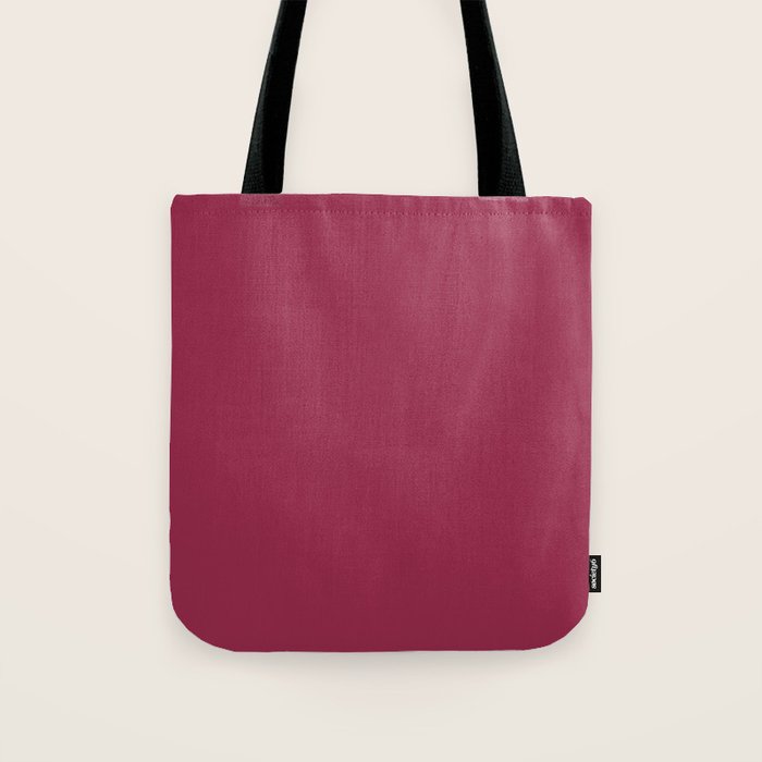 Berry Pink Solid Color Tote Bag Gallery Image 1