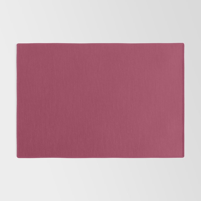 Berry Pink Solid Color Rug Gallery Image 2