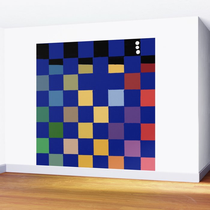 Rainbow checkerboard#1 Wall Mural Gallery Image 2