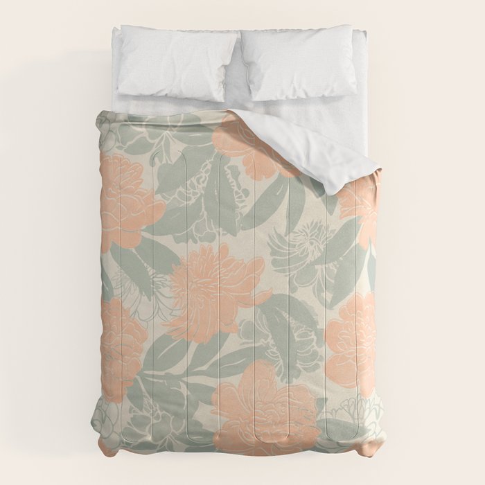 Modern floral blooms P3 Comforter Gallery Image 6