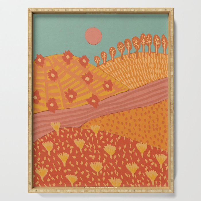 Fairy Tale Landscape #4 Serving Tray Gallery Image 1
