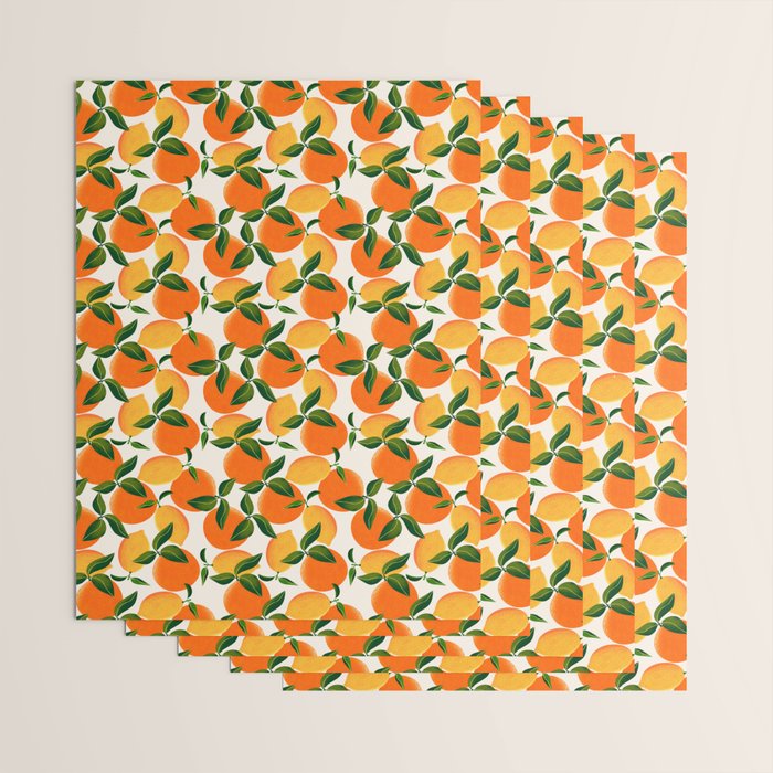 Oranges and Lemons Wrapping Paper Gallery Image 3