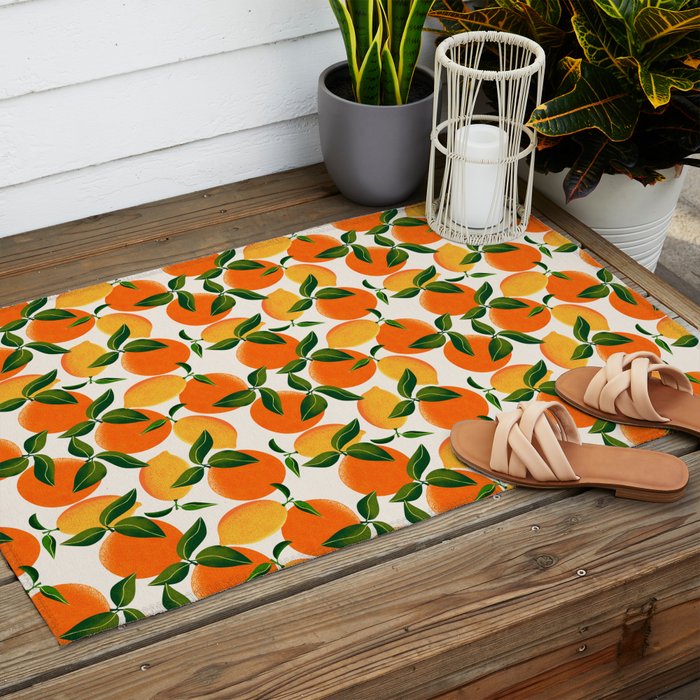 Oranges and Lemons Outdoor Rug Gallery Image 2