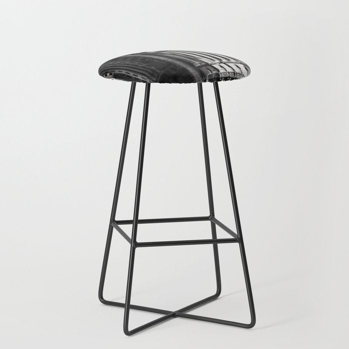 Wall Street, Stock Exchange, New York, New York black and white photograph Stool Gallery Image 1