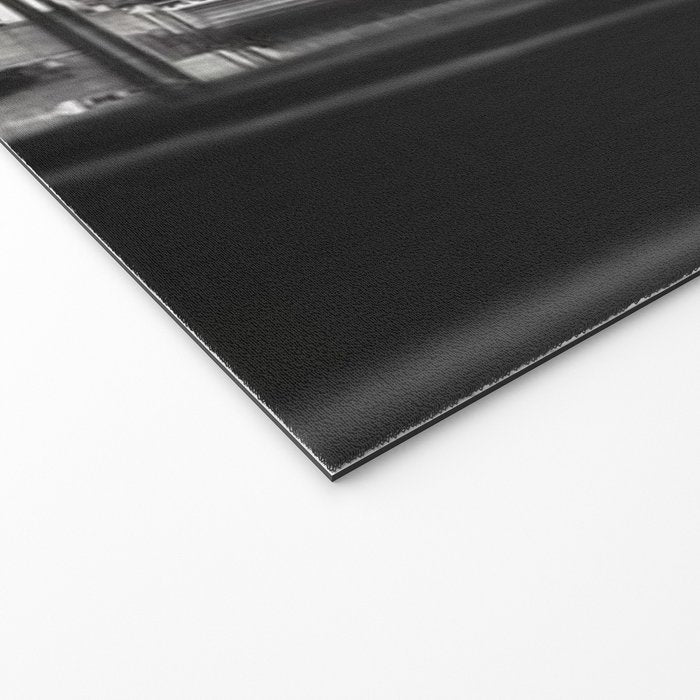 Wall Street, Stock Exchange, New York, New York black and white photograph Welcome Mat Gallery Image 2