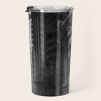 Wall Street, Stock Exchange, New York, New York black and white photograph Travel Mug Gallery Image 3