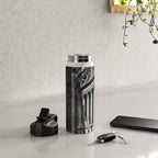 Wall Street, Stock Exchange, New York, New York black and white photograph Water Bottle Gallery Image 4