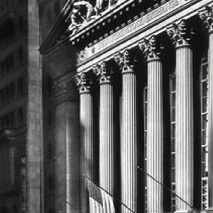 Wall Street, Stock Exchange, New York, New York black and white photograph Coffee Mug Gallery Image 2