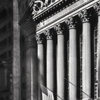 Wall Street, Stock Exchange, New York, New York black and white photograph Coffee Mug Gallery Image 2