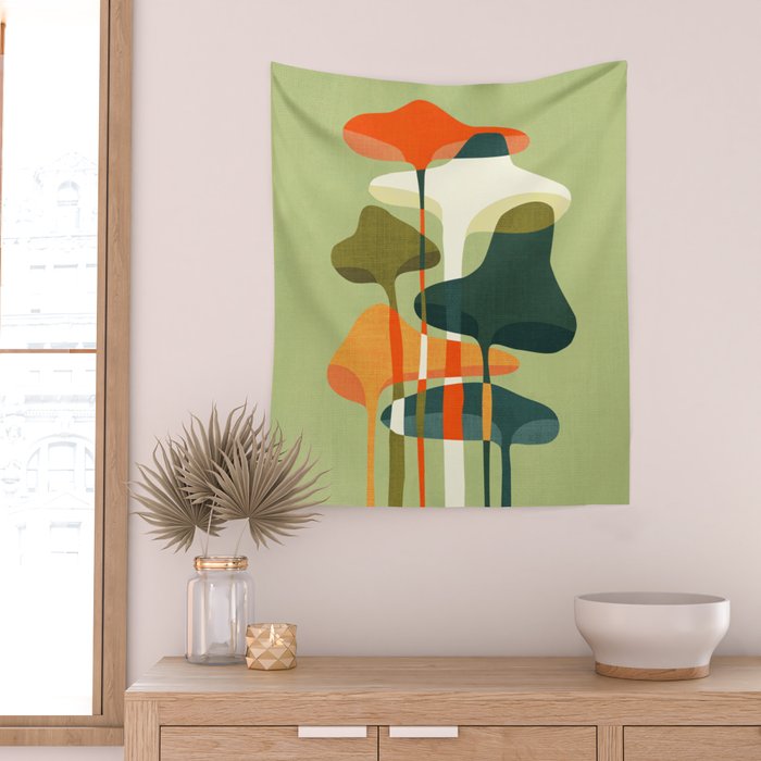 Little mushroom Wall Tapestry Gallery Image 2