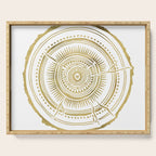 Quaking Aspen - Gold Tree Rings Serving Tray Gallery Image 1