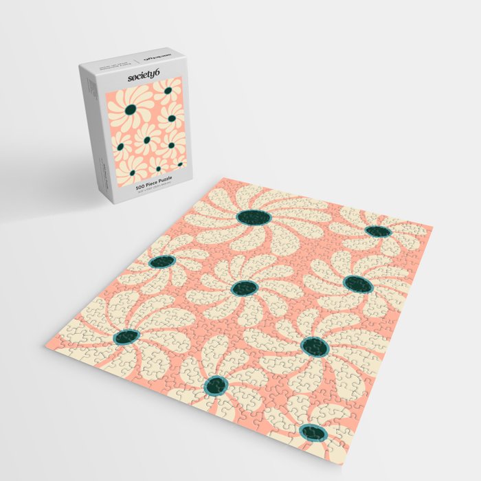 Retro Super Bloom - 70's Vibe Jigsaw Puzzle Gallery Image 2